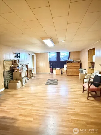 a swimming pool with an outdoor space