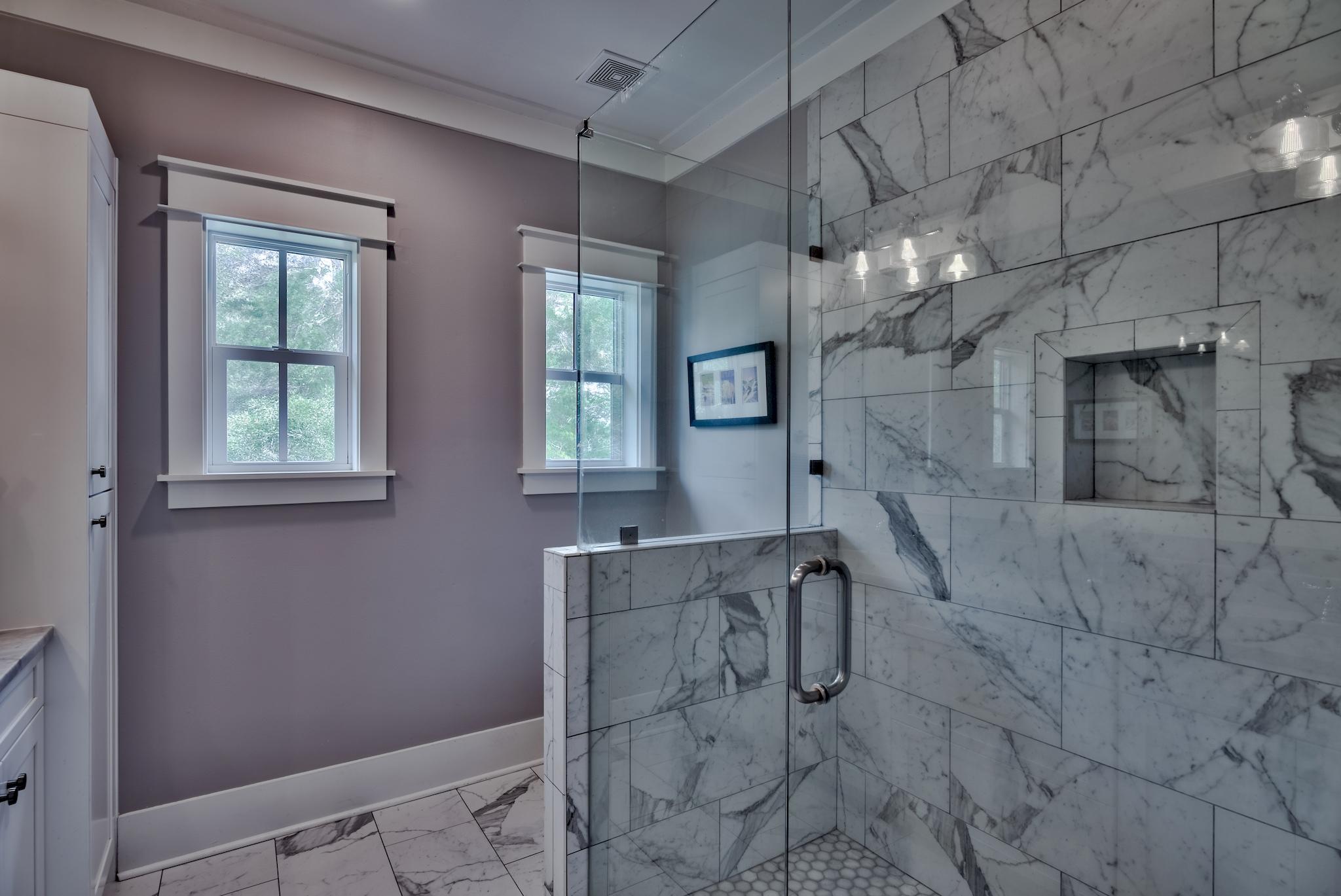 97 Okeechobee West Santa Rosa Beach, FL 32459 - Photo 30 of 46 a bathroom with a bathtub and shower