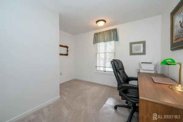 a workspace with a couch