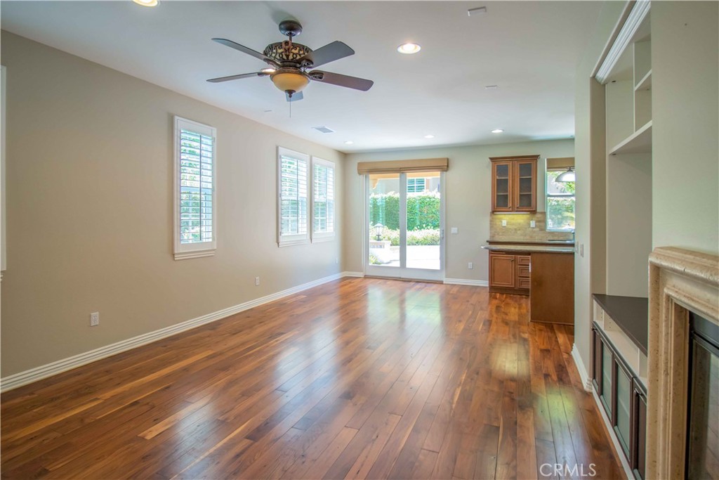 4684 Luna Court Calabasas, CA 91302 - Photo 22 of 48 a view of an empty room with a window and wooden floor