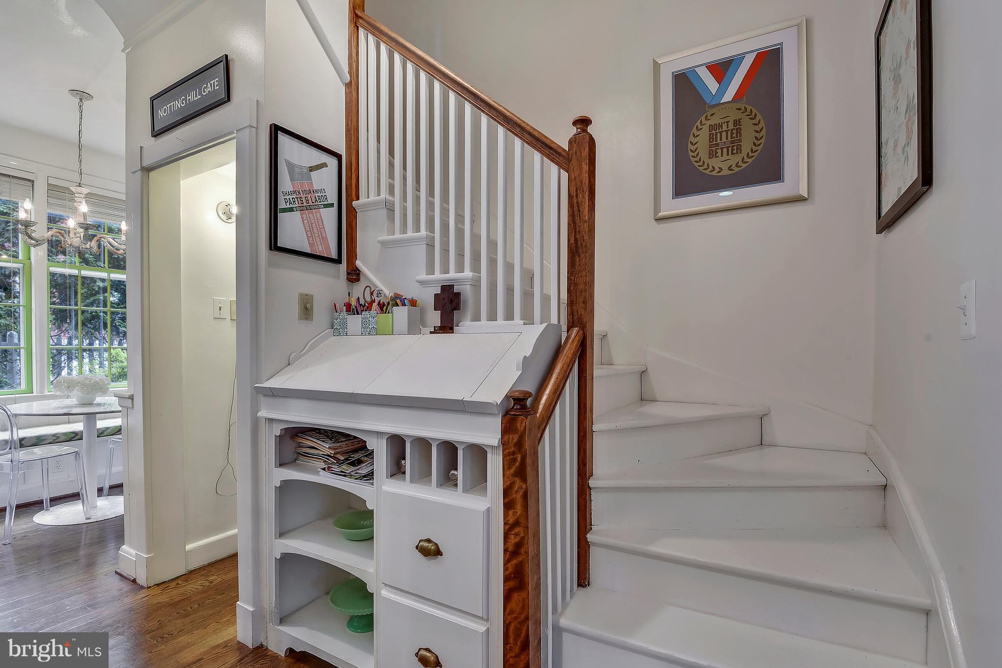 213 Goodale Road Baltimore, MD 21212 - Photo 14 of 30 Rear staircase from Kitchen