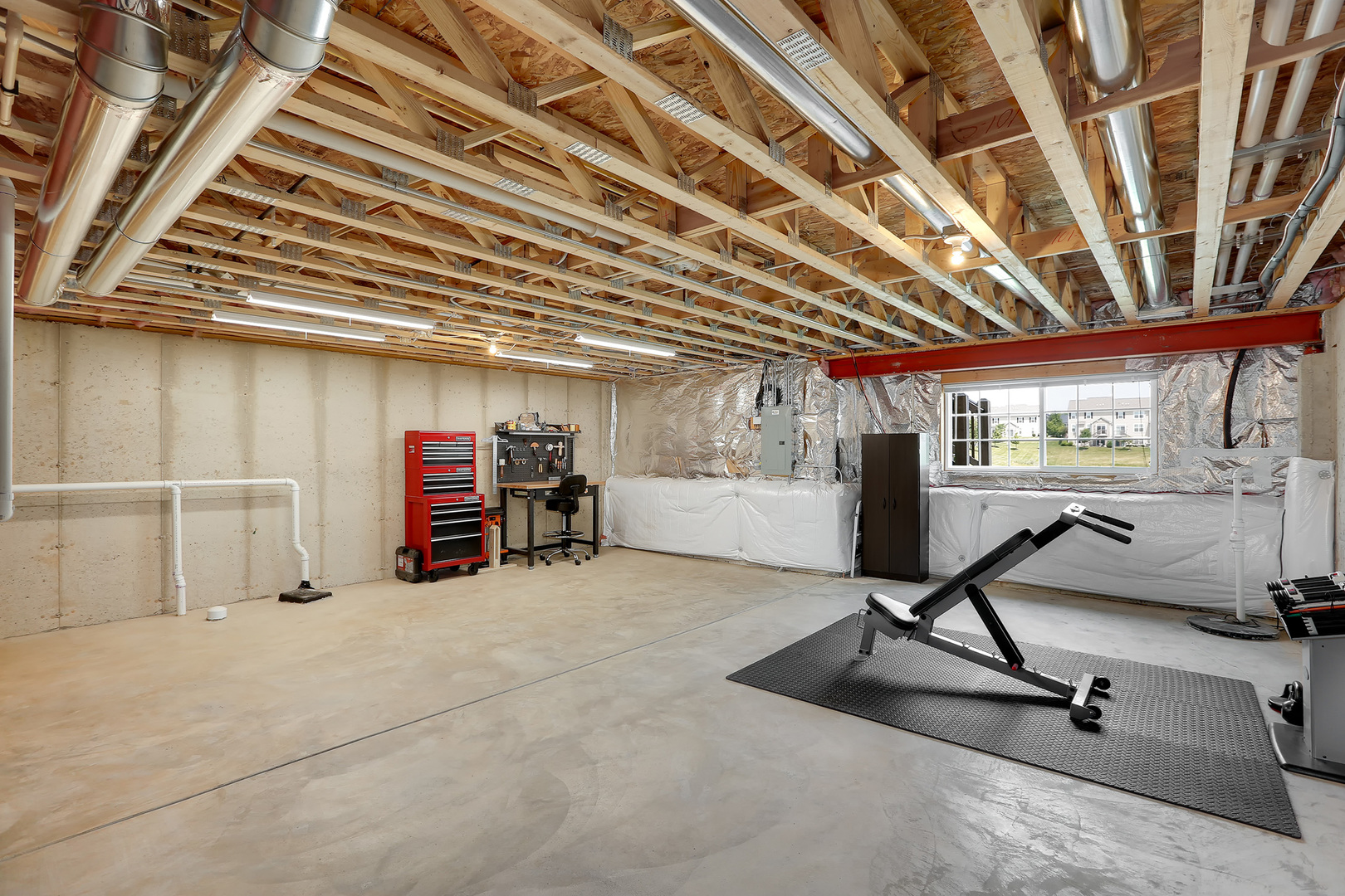 2827 Church Road Aurora, IL 60502 - Photo 23 of 30 a view of a room with gym equipment