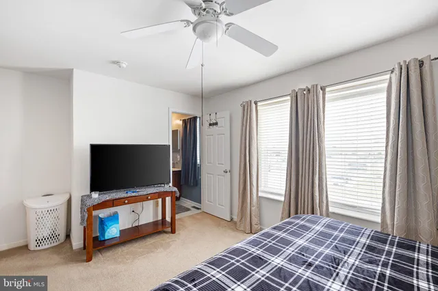 a bathroom with a sink a toilet and shower curtain