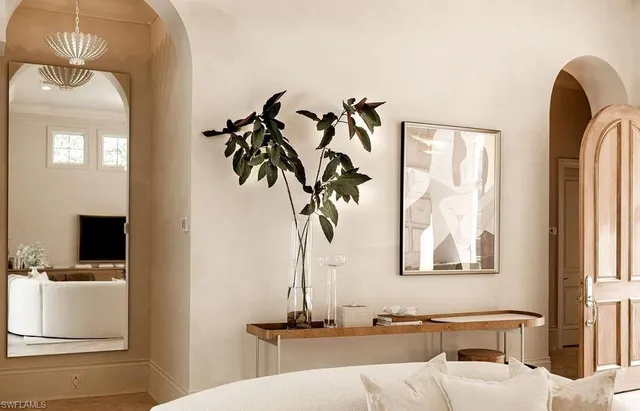 a view of living room with furniture and a window