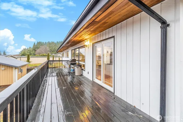 a view of balcony with couch