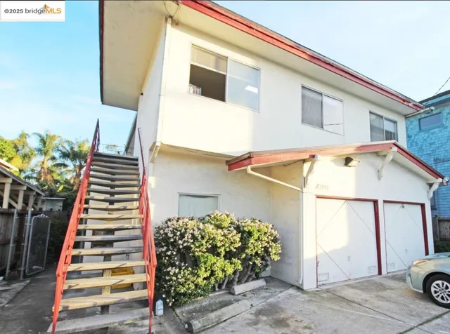 a view of a house with a window