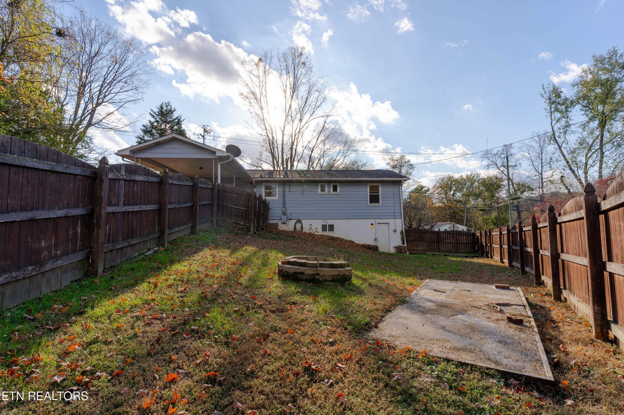 3424 Whittle Springs Road Knoxville, TN 37917 - Photo 24 of 29 a view of a backyard with wooden fence
