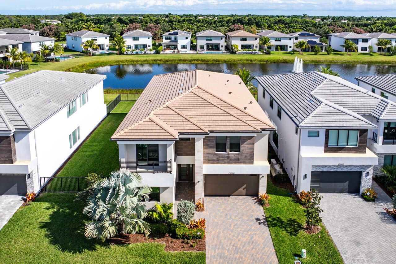 17056 Teton River Road Boca Raton, FL 33496 - Photo 48 of 76 an aerial view of a house with swimming pool garden view