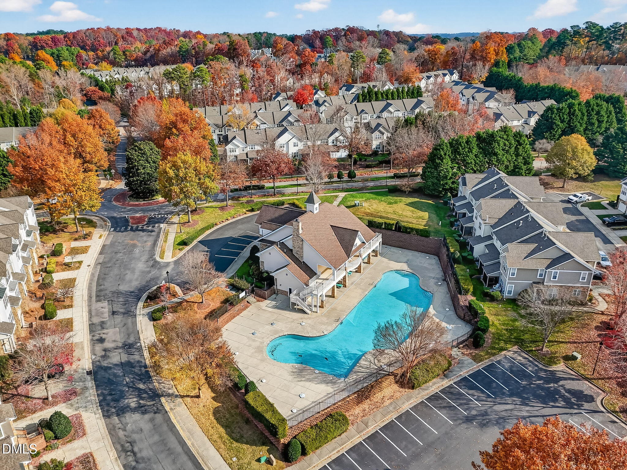 6041 History Trail Raleigh, NC 27612 - Photo 29 of 30 an aerial view of residential houses with outdoor space
