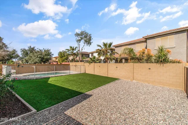 an aerial view of residential building with outdoor space