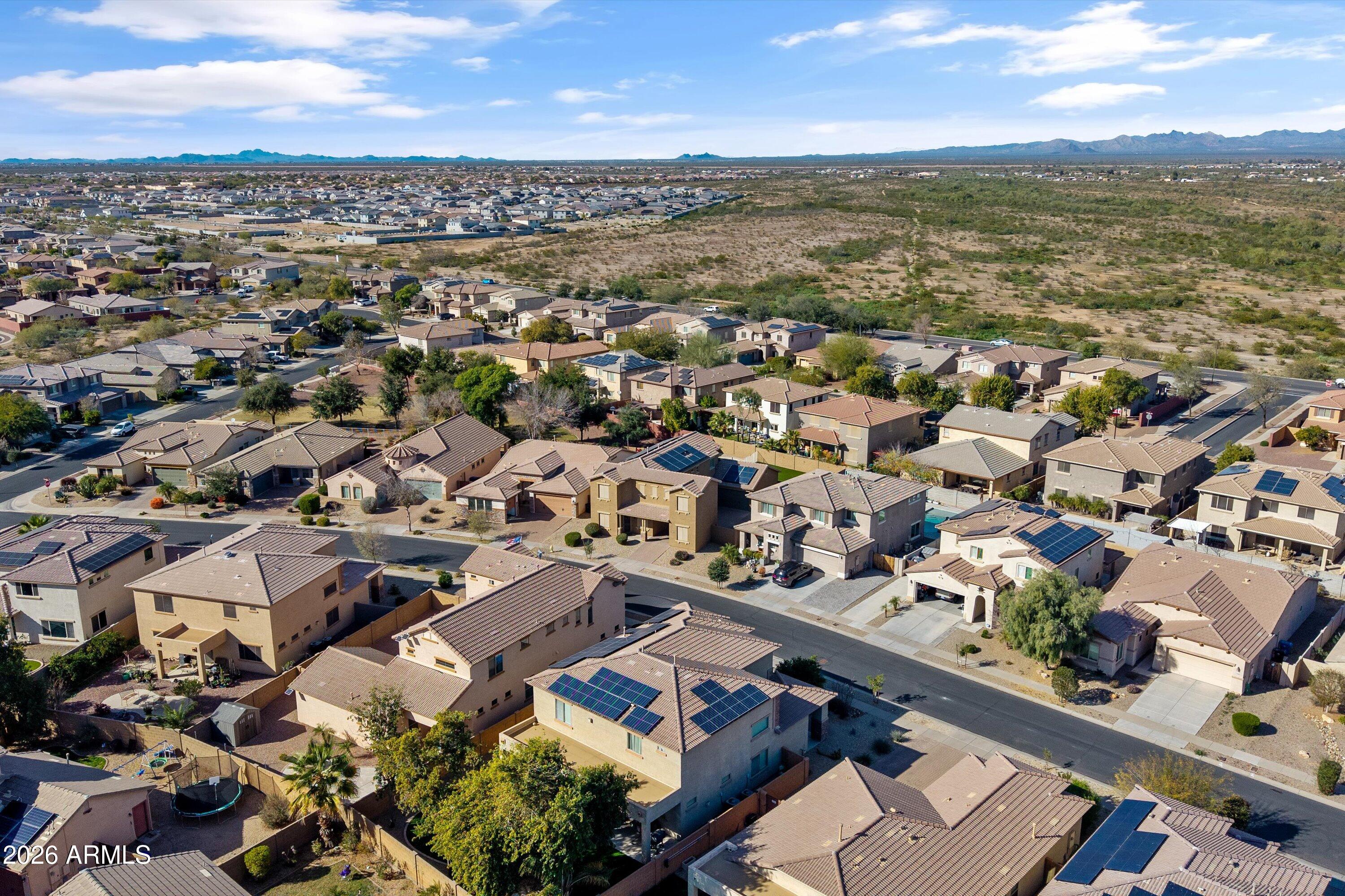 16510 West Tether Trail Surprise, AZ 85387 - Photo 42 of 47 an aerial view of residential building with outdoor space