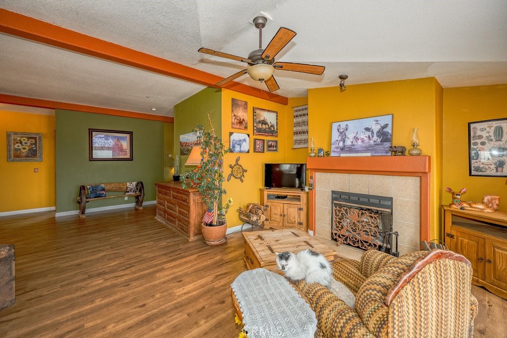 33330 Palen Road Agua Dulce, CA 91390 - Photo 6 of 56 a living room with furniture and a fireplace