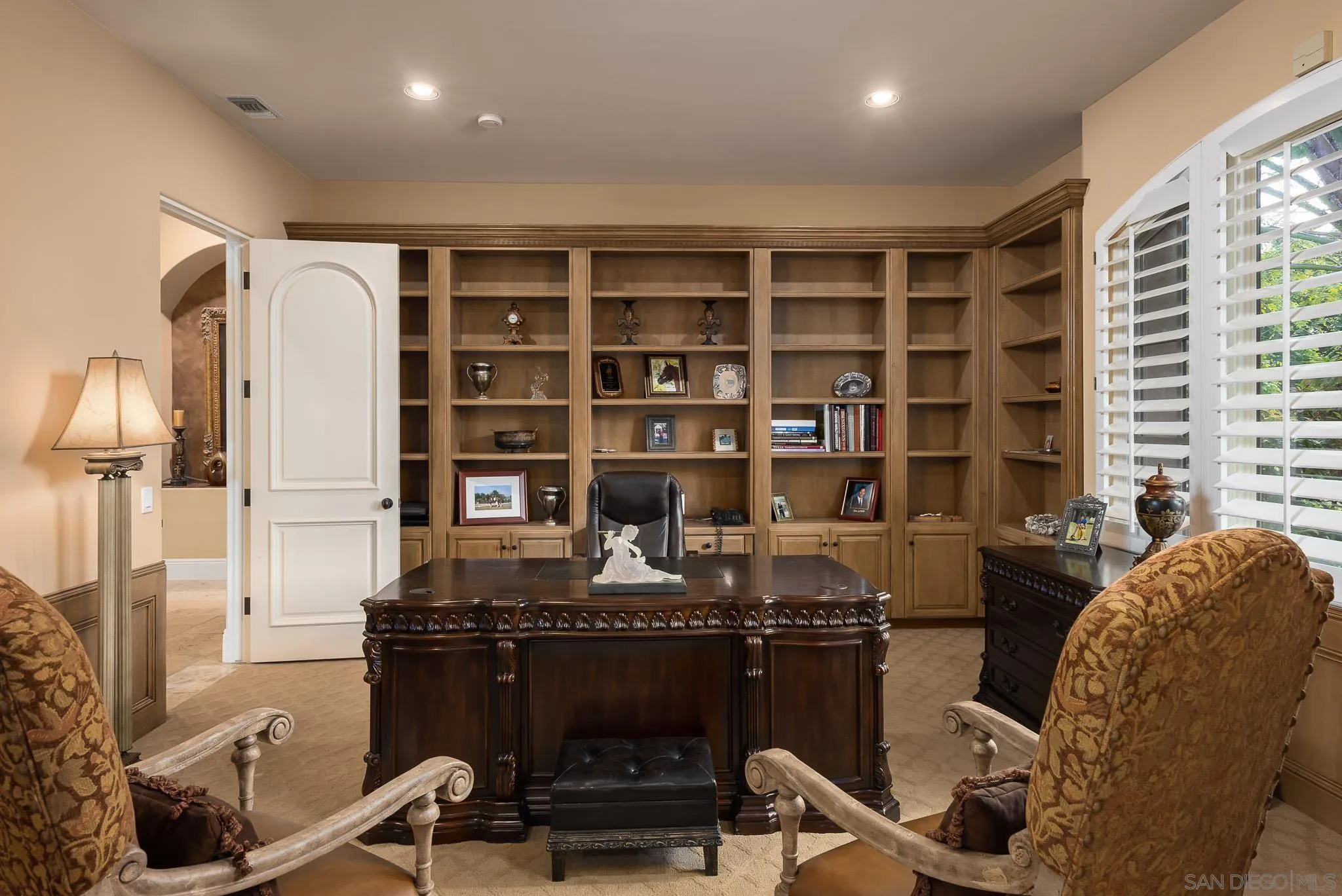 14725 Rancho Santa Fe Farms Road Rancho Santa Fe, CA 92067 - Photo 9 of 50 a view of a workspace with furniture