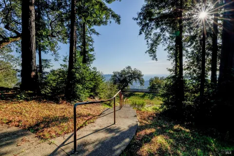 a view of a house with a garage