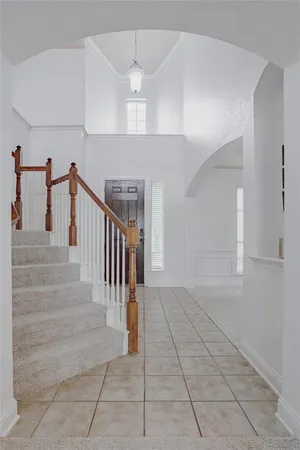 a view interior of a house with stairs