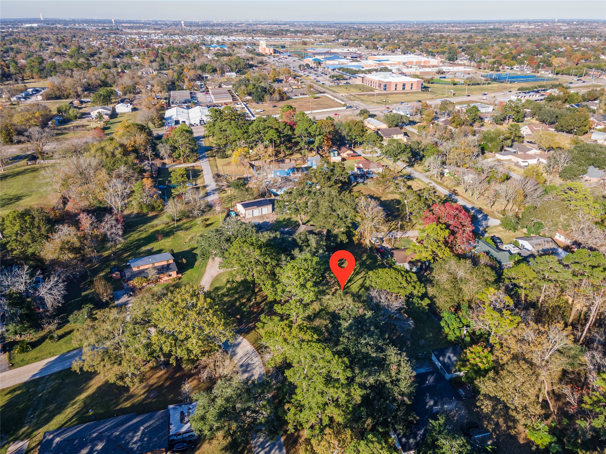5059 Winding Way Dickinson, TX 77539 - Photo 7 of 13 an aerial view of a houses with a swimming pool