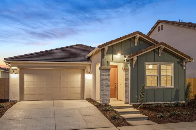 a front view of a house