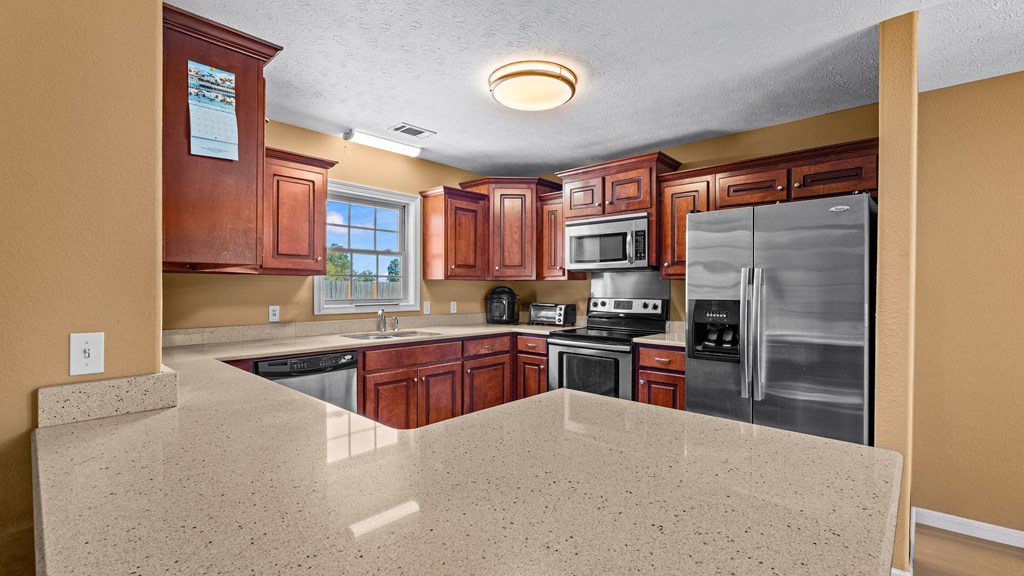 1164 Pineknot Road Box Springs, GA 31801 - Photo 4 of 31 Open kitchen with stainless steel appliances and s