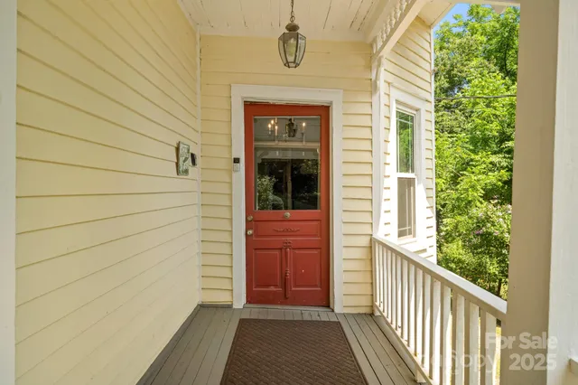 a view of front door