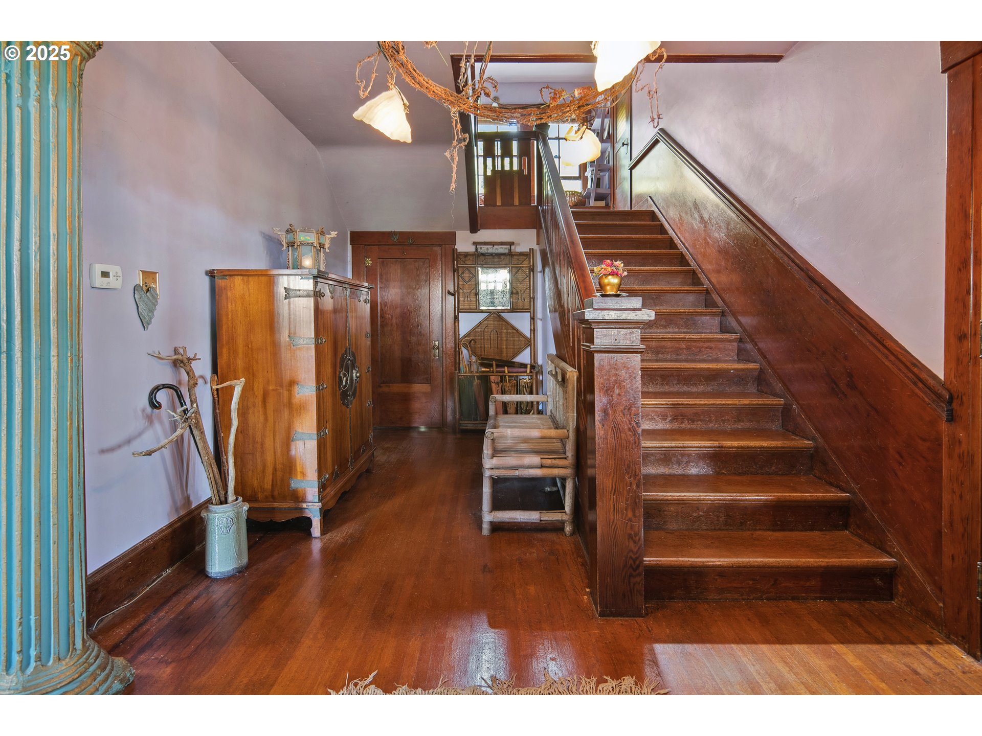 91755 Lewis And Clark Road Astoria, OR 97103 - Photo 6 of 48 a view of entryway with stairs and wooden floor