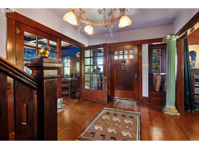 a view interior of the house and kitchen view