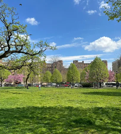 a view of a golf course with a lake