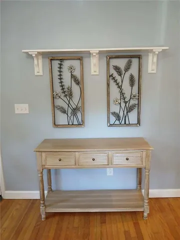 a view of painting on the wall