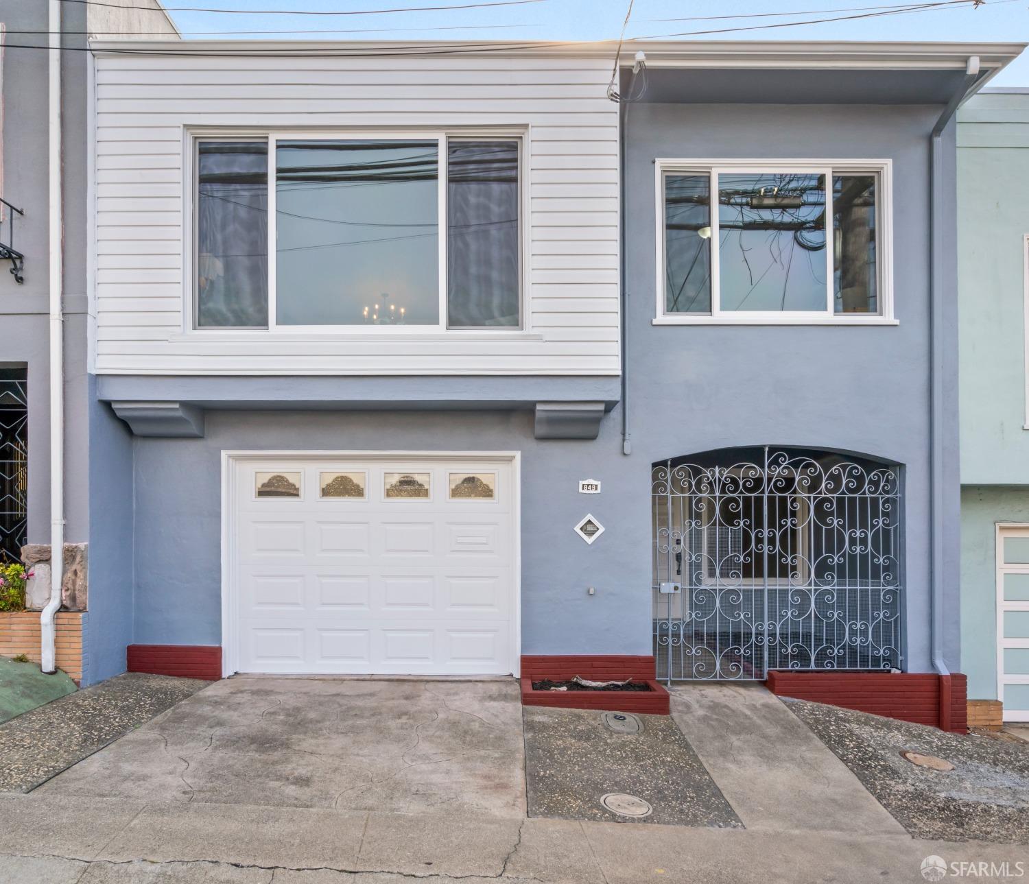 a front view of a house