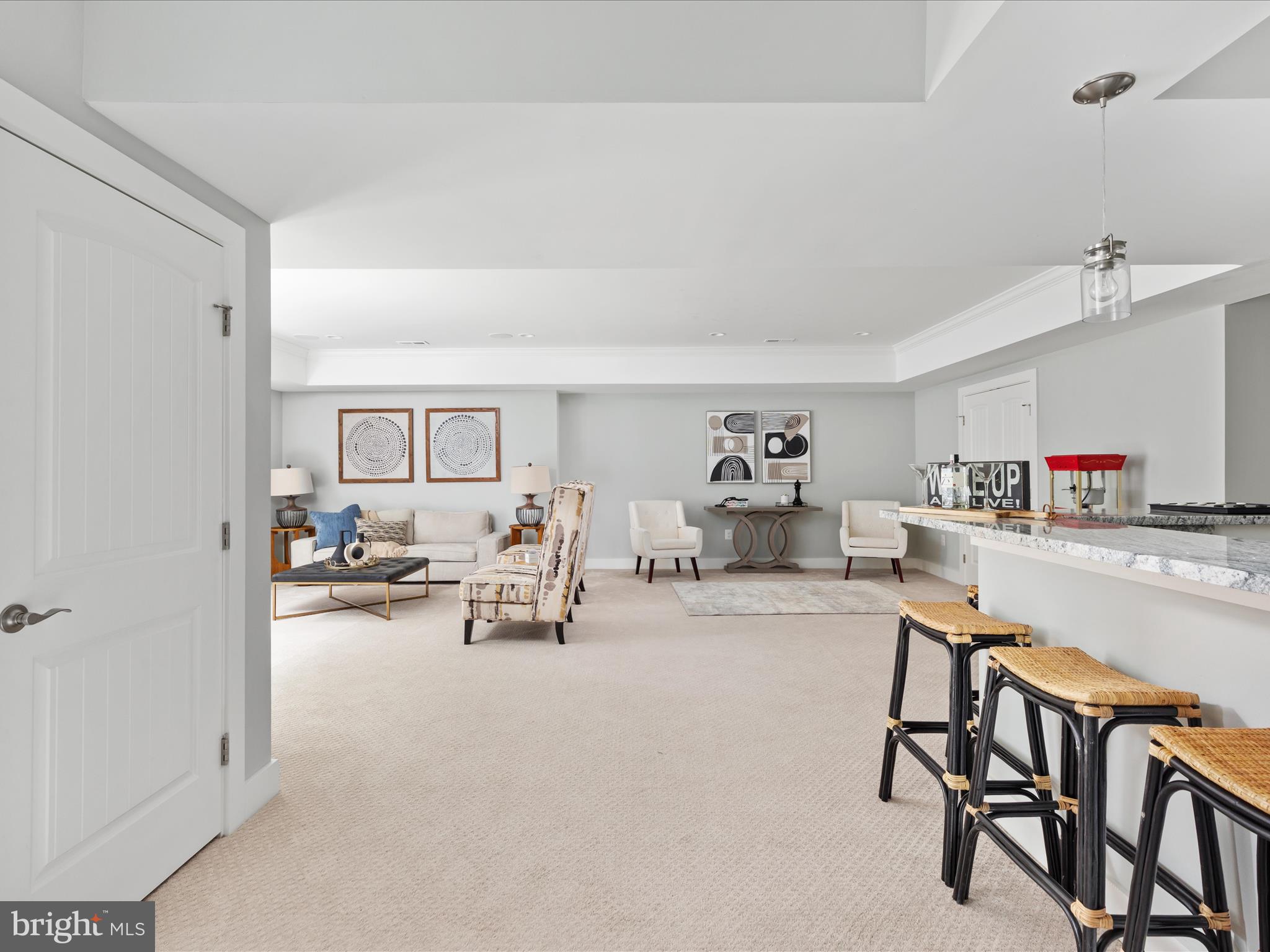 4007 Chesterbrook Road Arlington, VA 22207 - Photo 45 of 70 Lower Level Rec Room and Bar