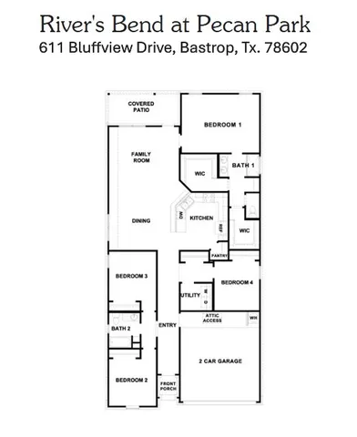 $2,300 | 611 Bluffview Drive, Bastrop, TX 78602