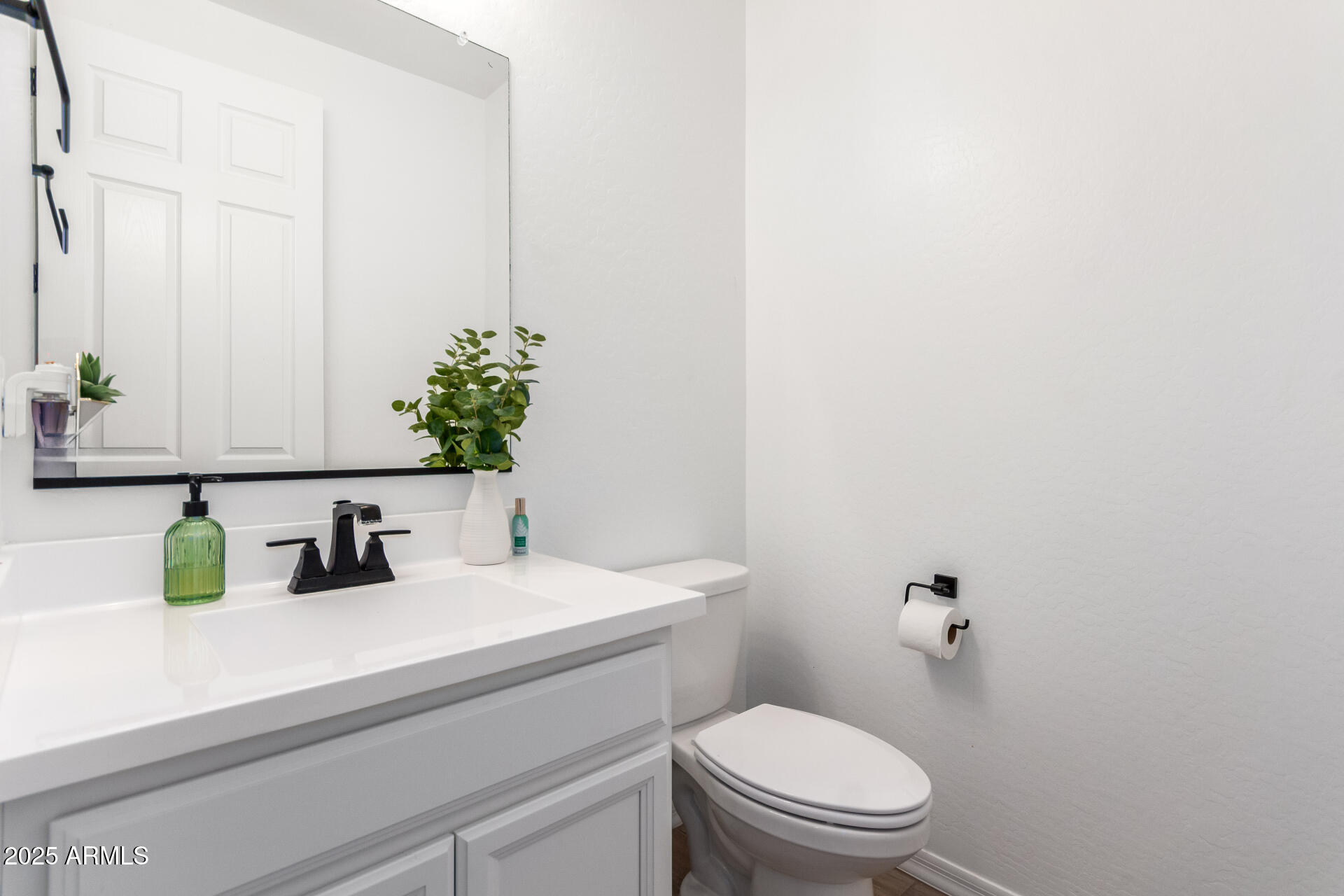 24608 Seed Road Florence, AZ 85132 - Photo 17 of 45 a bathroom with a toilet a sink and mirror