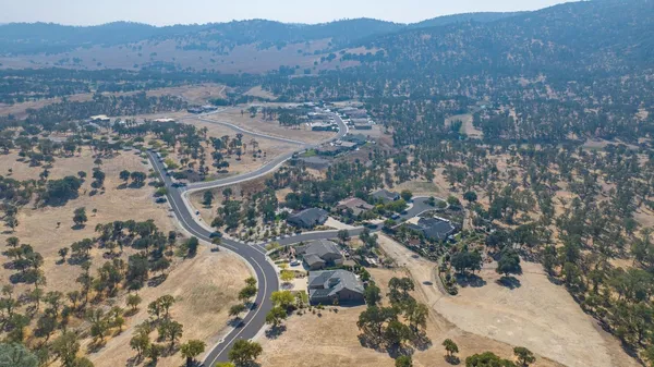 a view of city and mountain