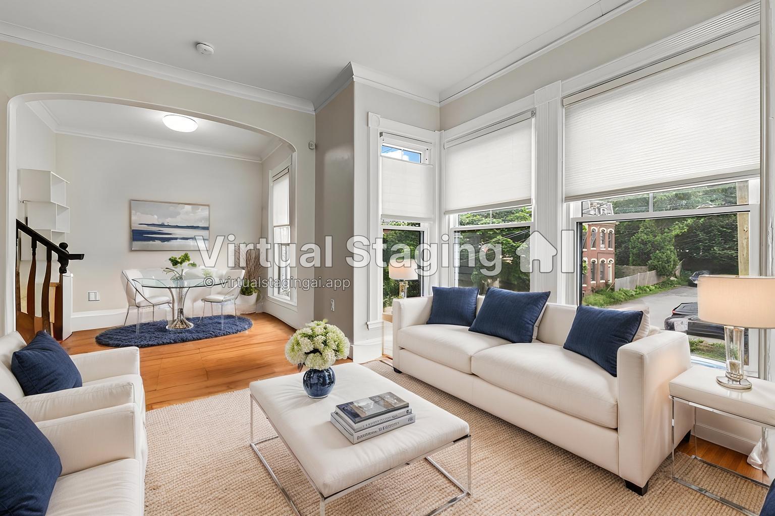 773 Congress Street, Unit 3 Portland, ME 04102 - Photo 2 of 14 living room virtually staged
