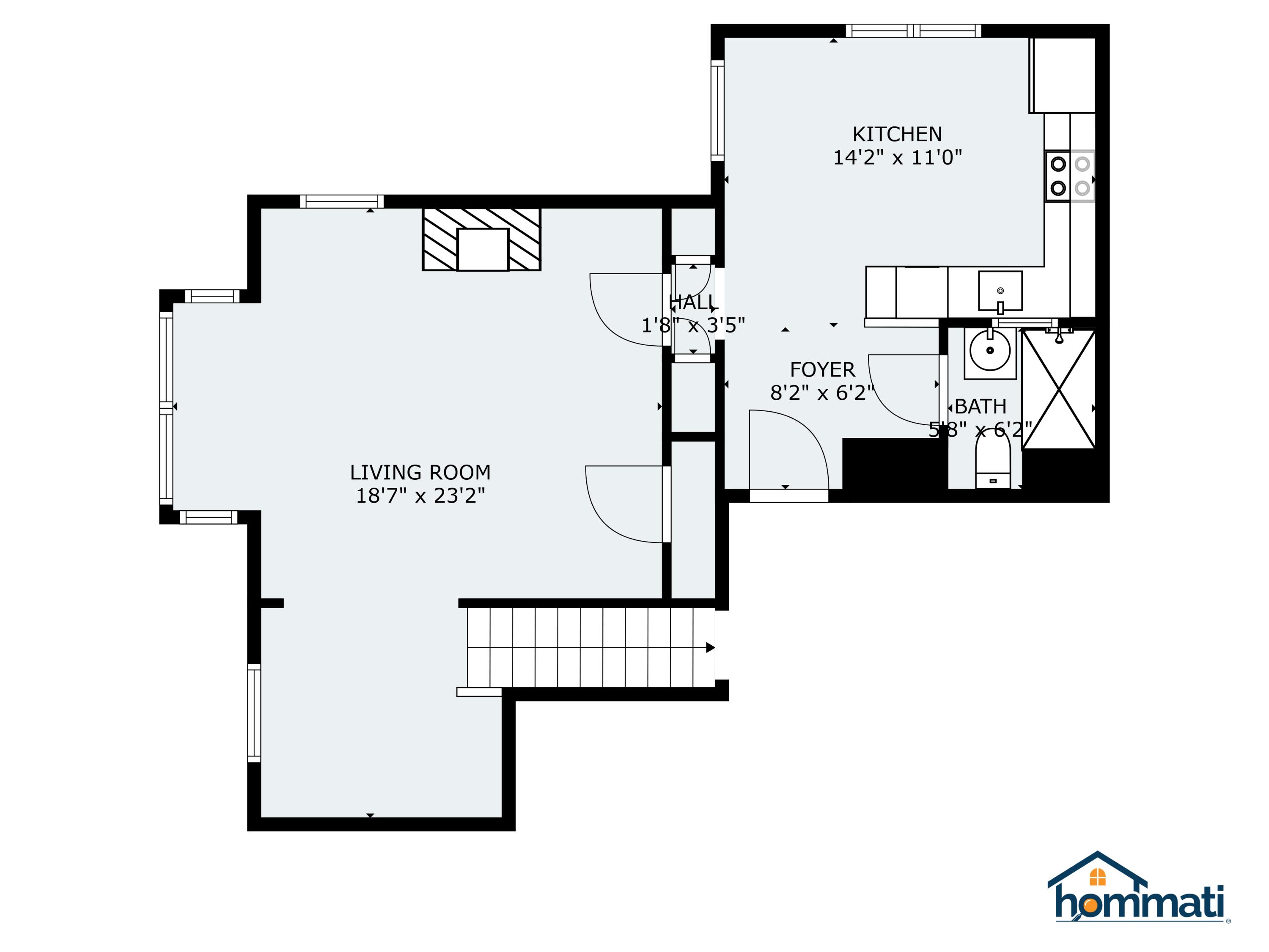 773 Congress Street, Unit 3 Portland, ME 04102 - Photo 15 of 15 downstairs floor plan