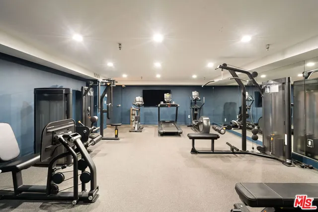 a living room with furniture potted plant and a large window