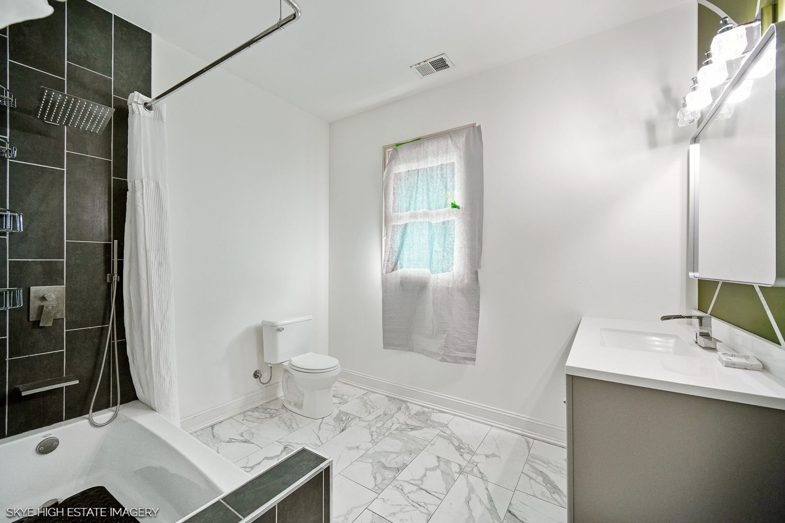 2163 Chestnut Road Homewood, IL 60430 - Photo 19 of 31 a bathroom with a sink toilet and shower