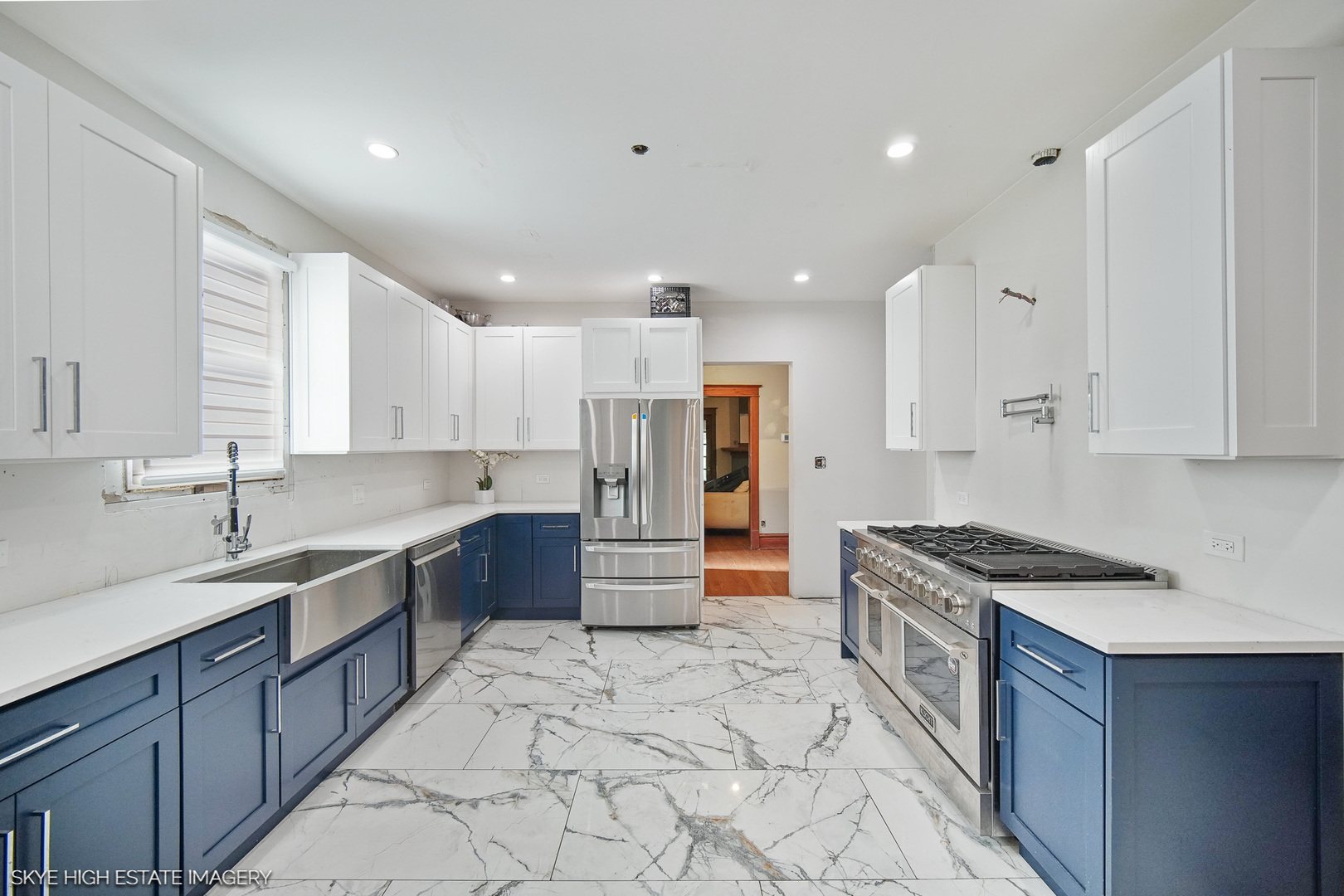 2163 Chestnut Road Homewood, IL 60430 - Photo 4 of 31 a large kitchen with stainless steel appliances kitchen island granite countertop a sink and cabinets