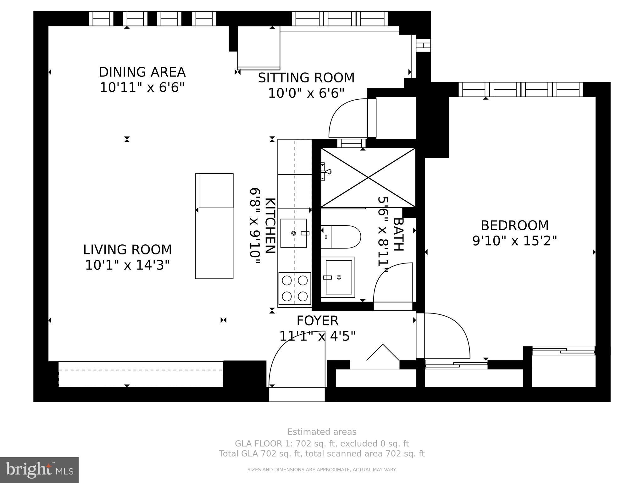 1701 16th Street Northwest, Unit 317 Washington, DC 20009 - Photo 15 of 15 #317 floor plan