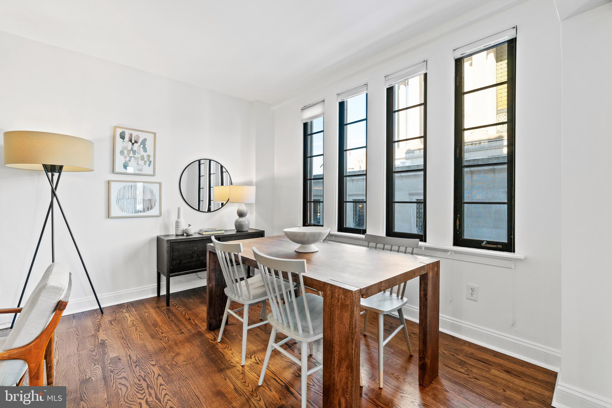 1701 16th Street Northwest, Unit 317 Washington, DC 20009 - Photo 6 of 15 Dining area with Masonic Temple views.