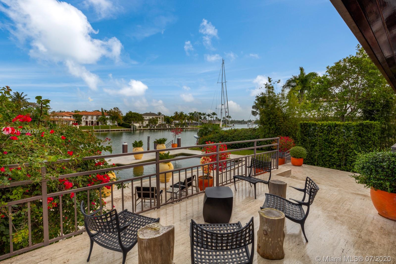 605 Solano Prado Miami, FL 33156 - Photo 9 of 30 Terrace/Pool/Canal