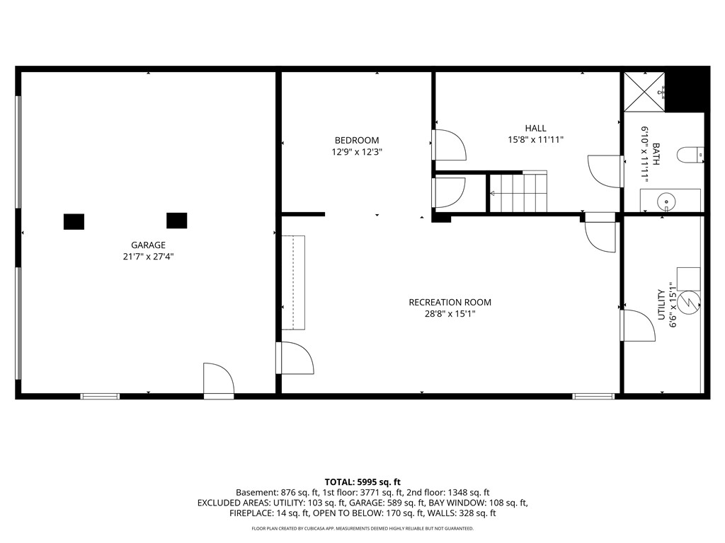 4005 County Line Road Walworth, NY 14502 - Photo 48 of 50 Lower level basement with approximate measurements