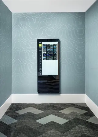 a room with gym equipment