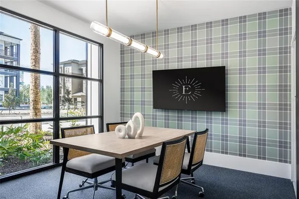 a view of a hallway with stairs