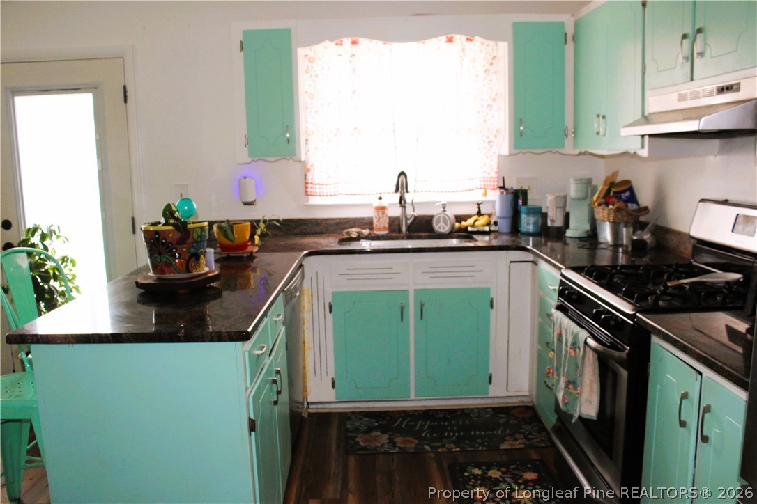 2038 Dunn Road Eastover, NC 28312 - Photo 7 of 29 a kitchen with sink a window and cabinets