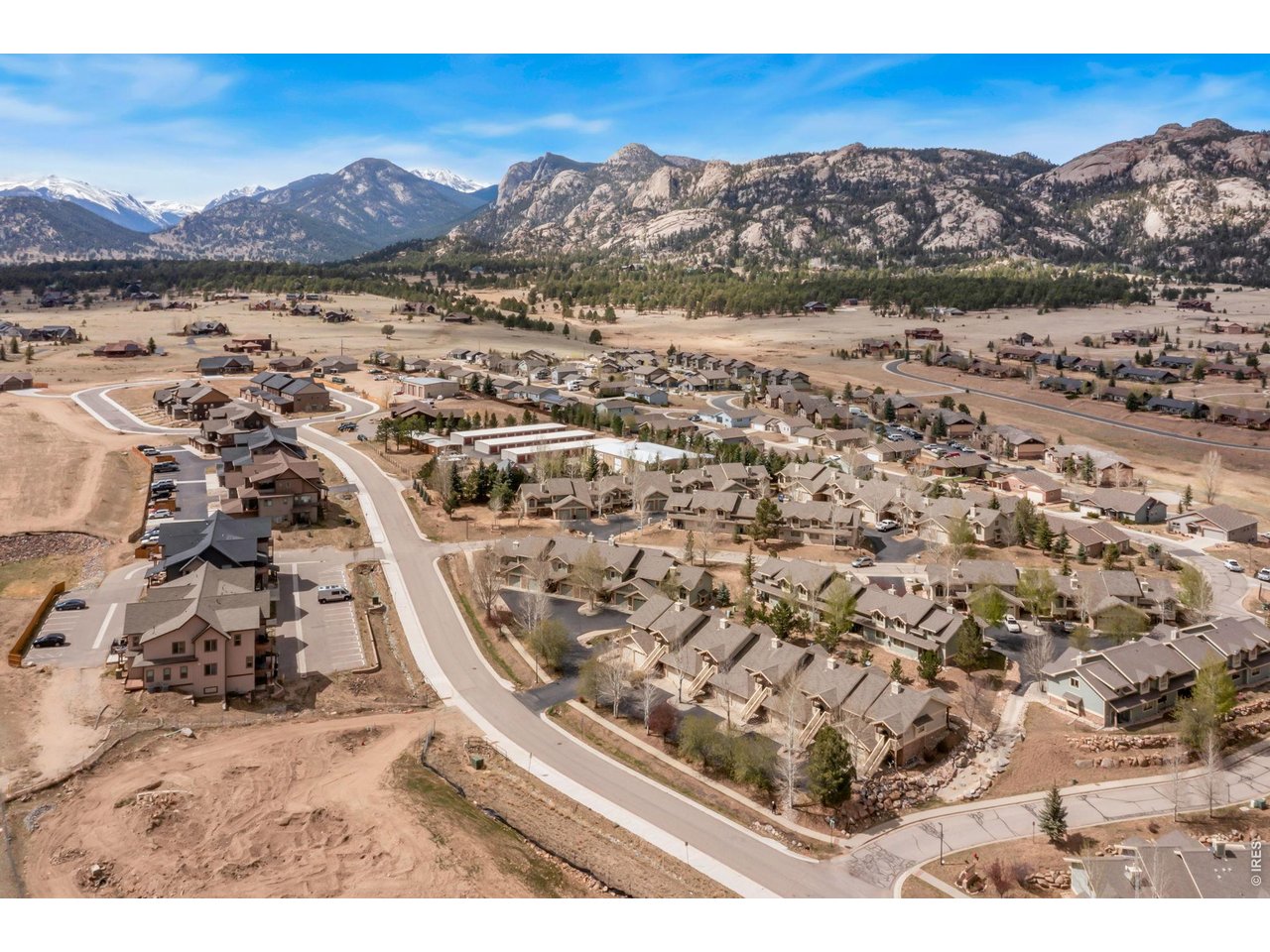 1761 Wildfire Road Estes Park, CO 80517 - Photo 42 of 45 a view of a city with mountains in the background