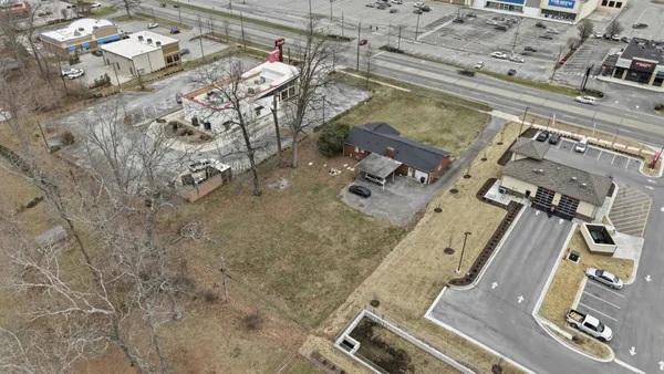 an aerial view of a city