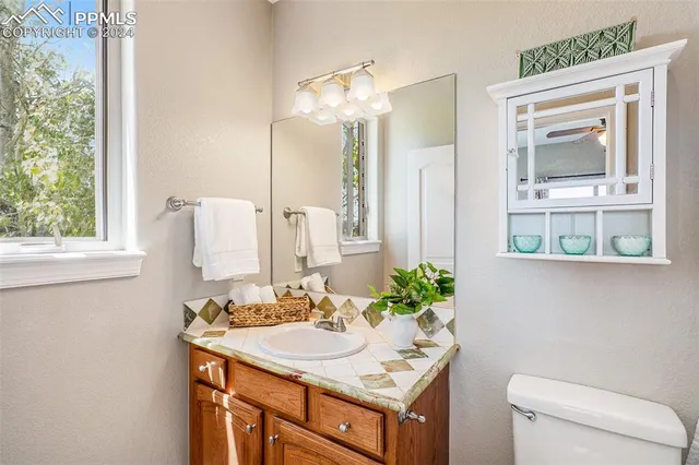 a room with a table and chairs