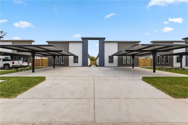 a view of a house with a park