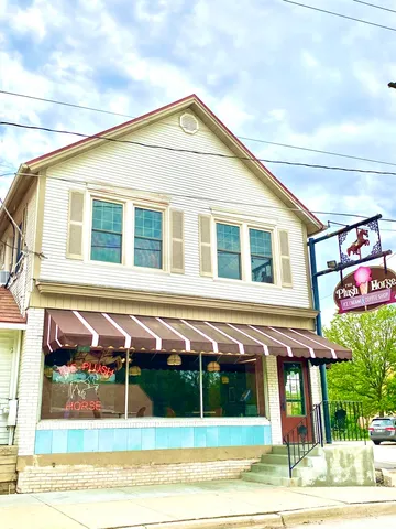 a front view of a house