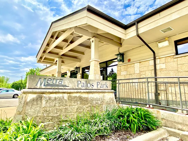 a view of a large building with a outdoor space